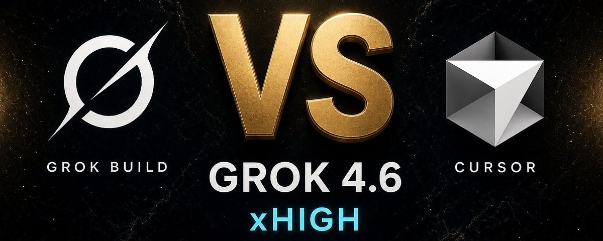 Grok Build vs Cursor, Grok 4.6 xHigh